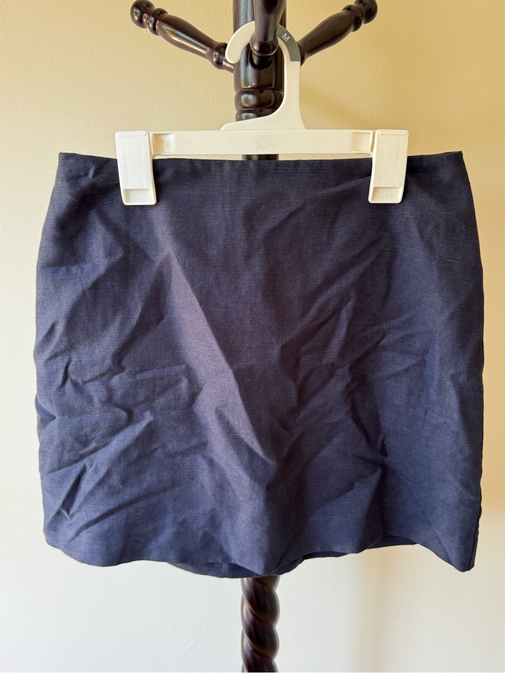 Wilfred Navy Mini Skirt - Simple A-Line